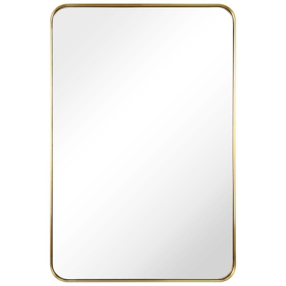Empire Art Direct Ultra Stainless Steel Rectangular Wall Mirror Brushed Gold 24" x 36" Gold