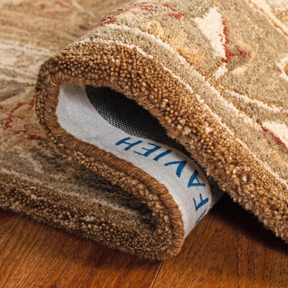 Anatolia AN512 Hand Tufted Indoor Area Rug - Brown/Green - 9'x12' - Safavieh