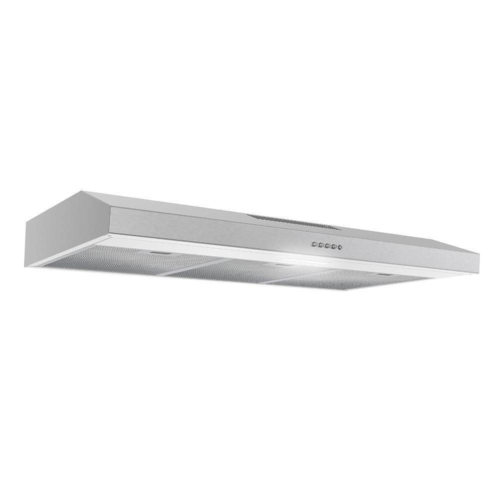 Streamline Longhena 36" 80 Cubic Feet Per Minute Convertible Under Cabinet Range Hood with Mesh Filter and Light Included