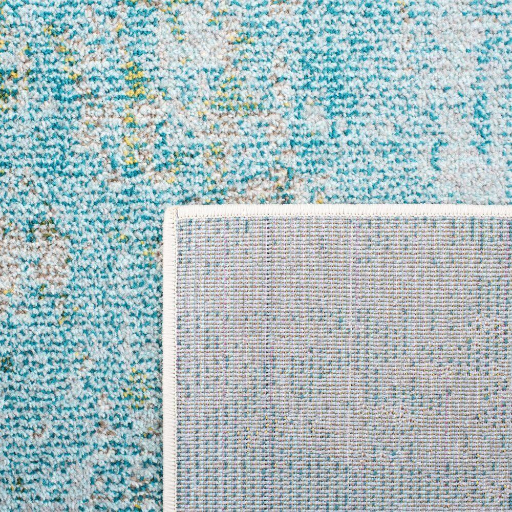 Madison MAD440 Power Loomed Area Rug - Light Blue/Green - 8'x8' - Safavieh.