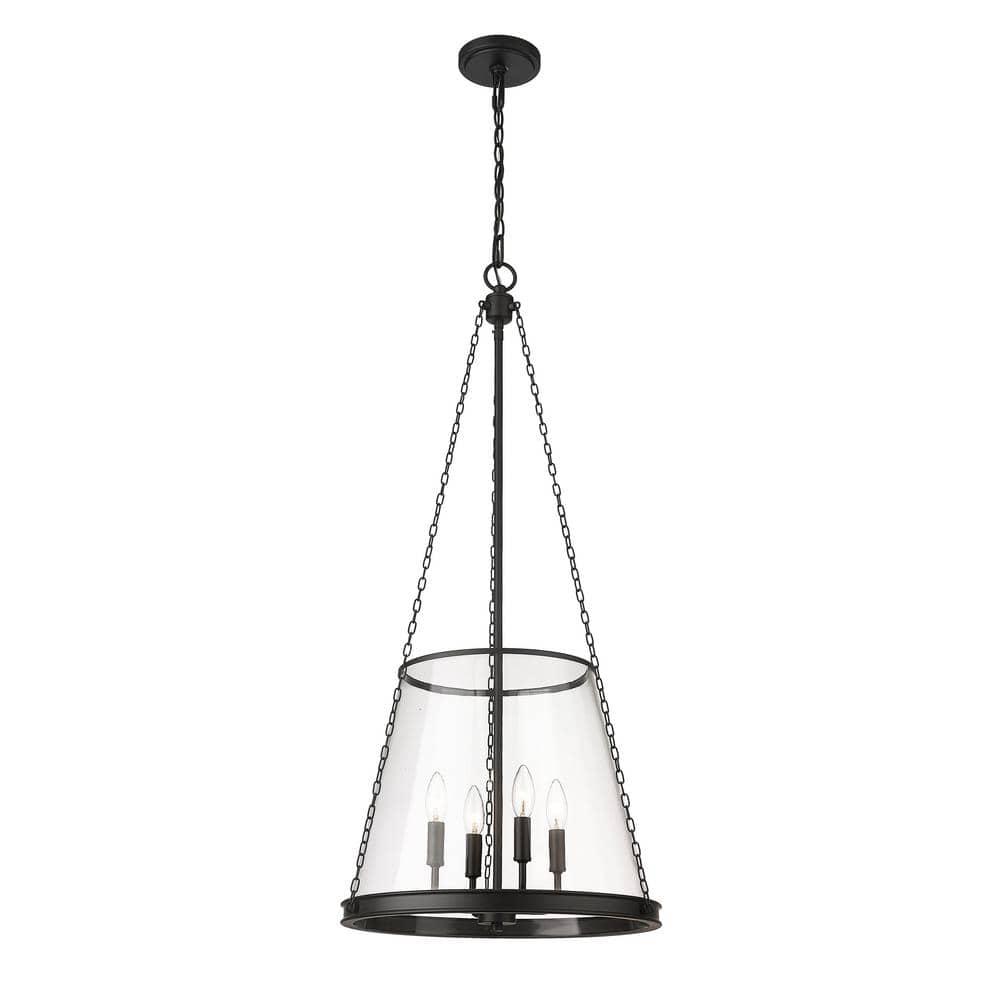 Z-Lite Prescott 4 - Light Pendant in  Matte Black
