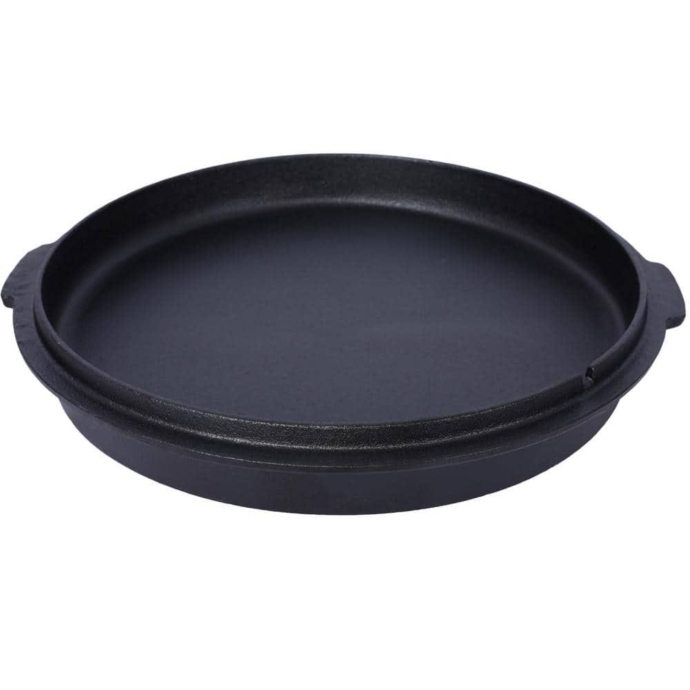 Tcbosik 12 Quart Cast Iron Dutch Oven with Lid & Lid Lifter for Indoor & Outdoor Cooking, Black