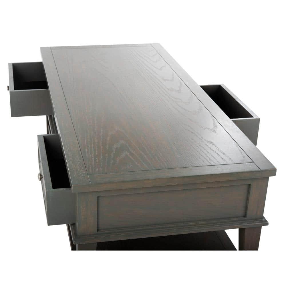 Manelin Coffee Table - Ash Grey - Safavieh