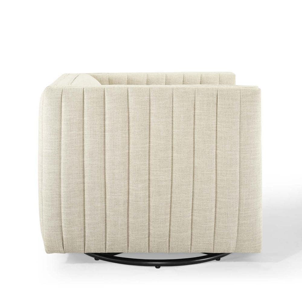 Modway Conjure Channel Tufted Performance Velvet Swivel Armchair