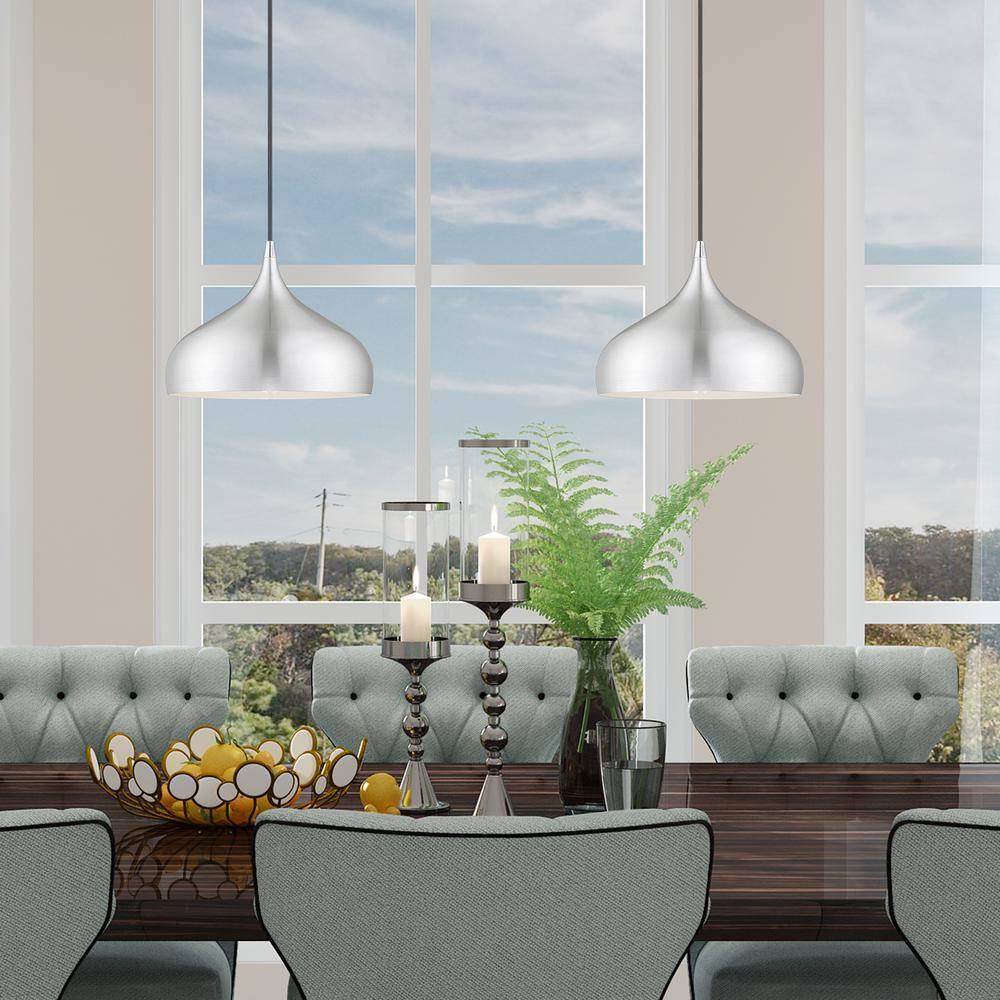Livex Lighting Amador 1 - Light Pendant in  Brushed Aluminum