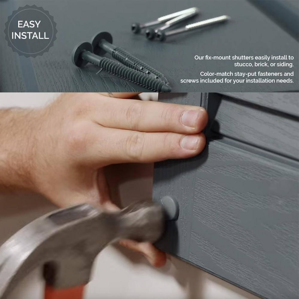 Builders Edge Raised Panel Shutters