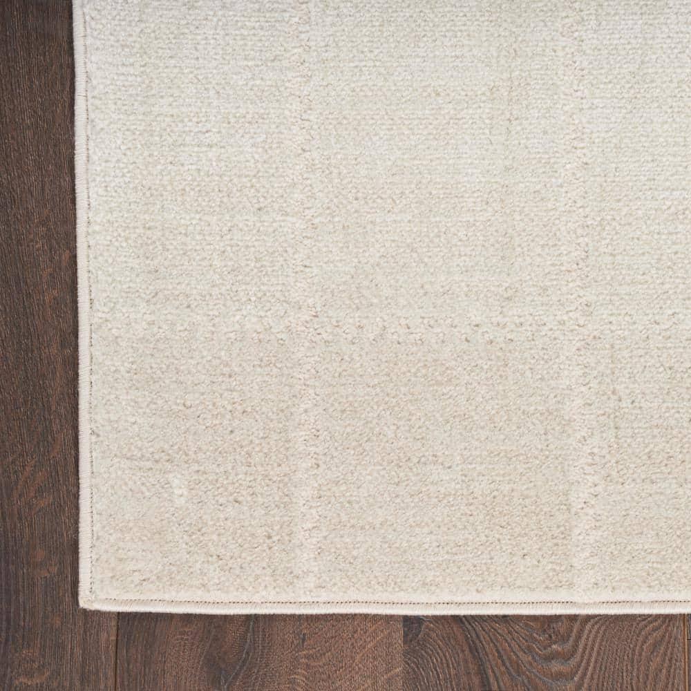 Nourison Serenity Home Contemporary Indoor Area Rug Ivory Cream 7'10" x 9'10"
