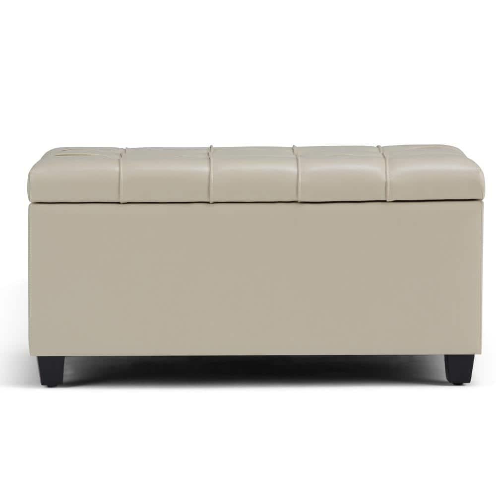 Sienna Faux Leather Ottoman
