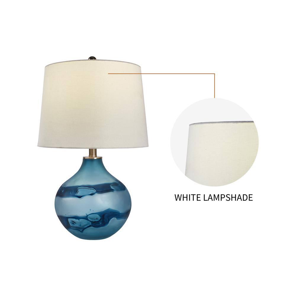 Akash Glass Table Lamp (Set of 2)