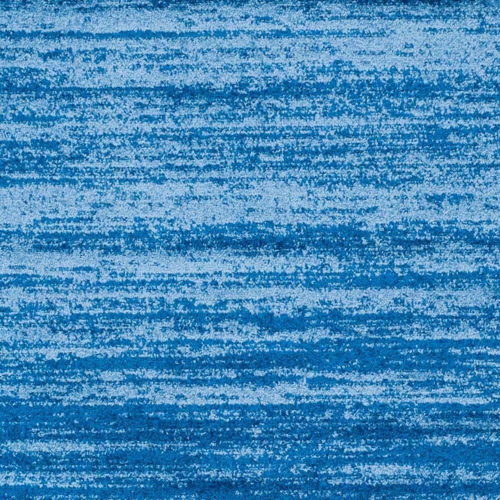 Adirondack ADR113 Machine Made Indoor Area Rug - Light Blue/Dark Blue - 6'x6' - Safavieh