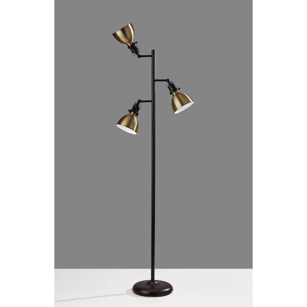 Alden Iron Triple Head Floor Lamp (65")