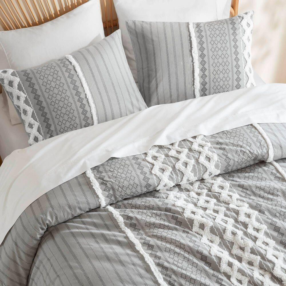 INK+IVY Imani Cotton Printed Duvet Cover Set