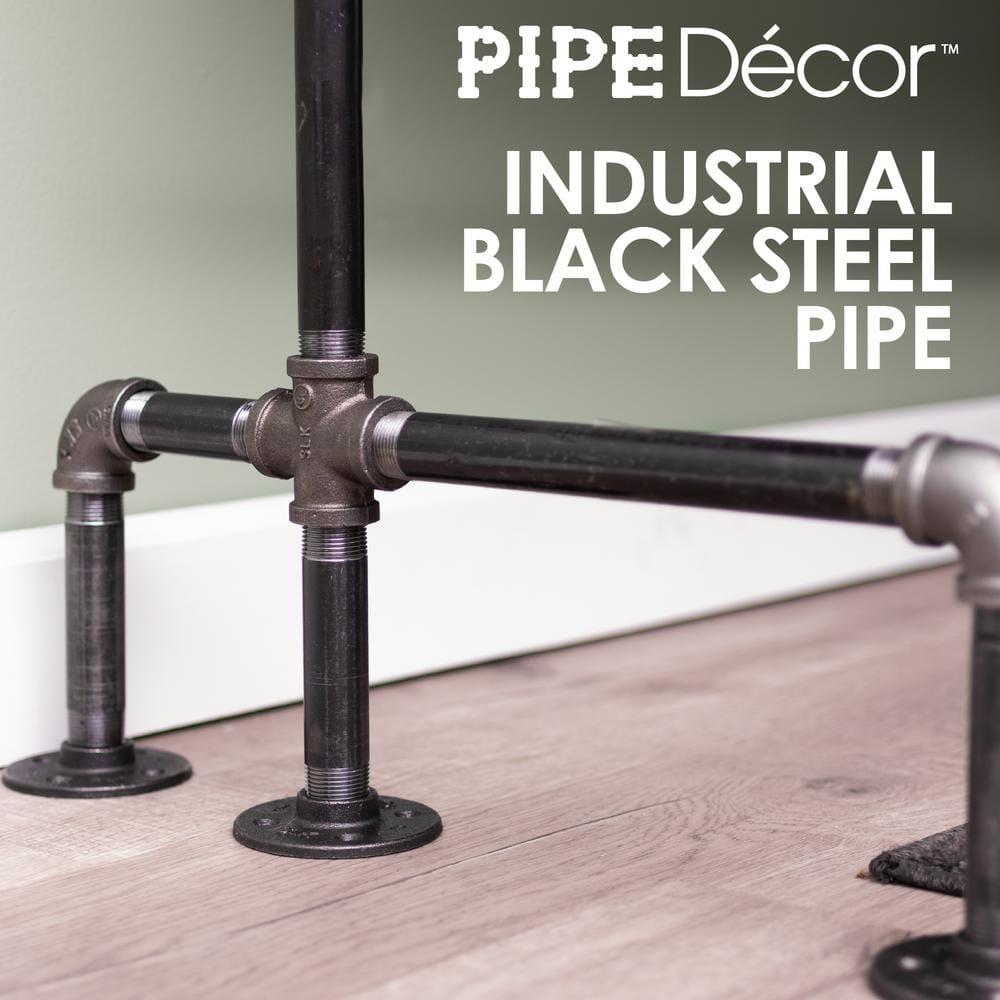 Pipe Décor "M" Design Desk Kit Industrial Steel Pipe