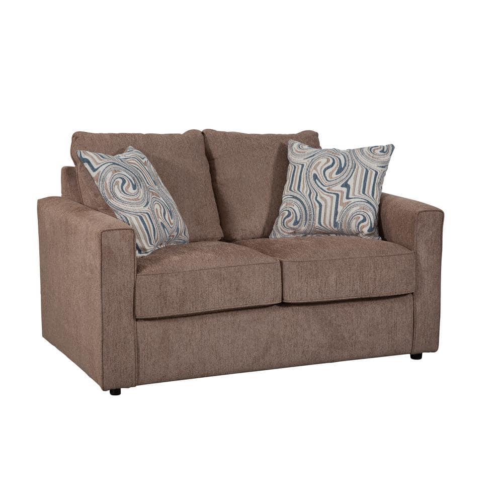 American Furniture Classics Delilah Model 8-020-A441V2 Loveseat with 2 Throw Pillows for Indoor Use