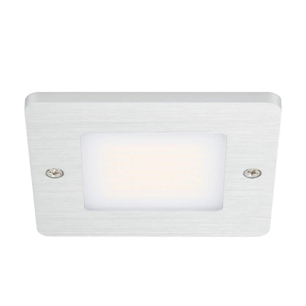 Square Low Profile Under Cabinet LED Puck Light, 3000K