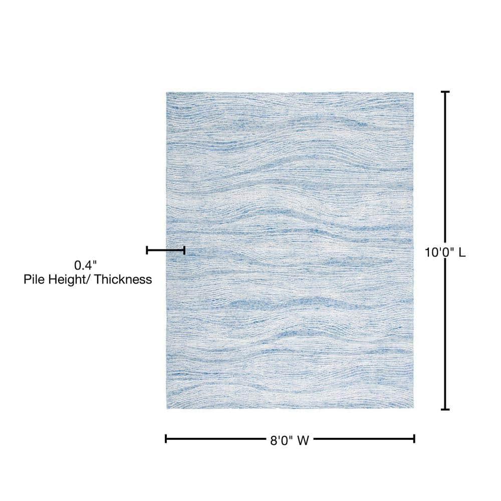 SAFAVIEH Metro Bridget Abstract Area Rug, Blue/Ivory, 8' x 10'