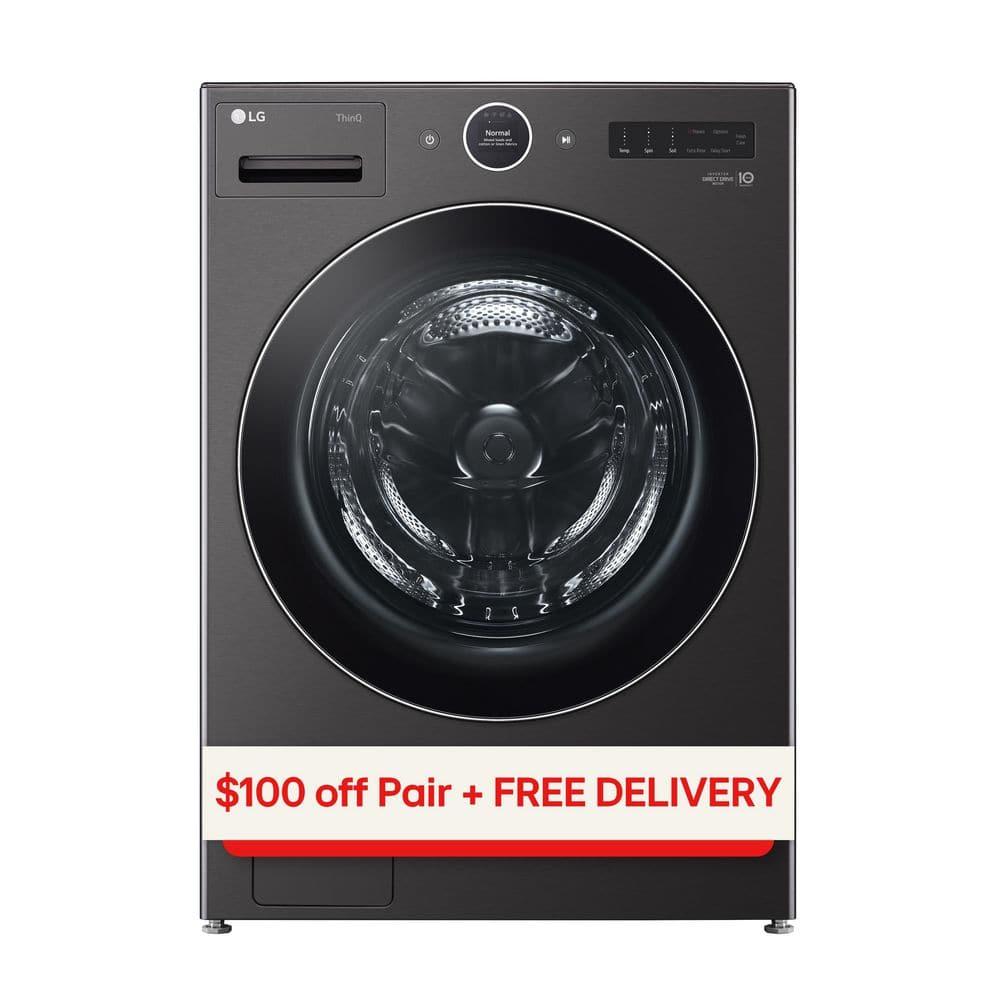 LG 5.0 cu. ft. Mega Capacity Smart Front Load Washer with AI DD 2.0 Built-In Intelligence & TurboWash 360°