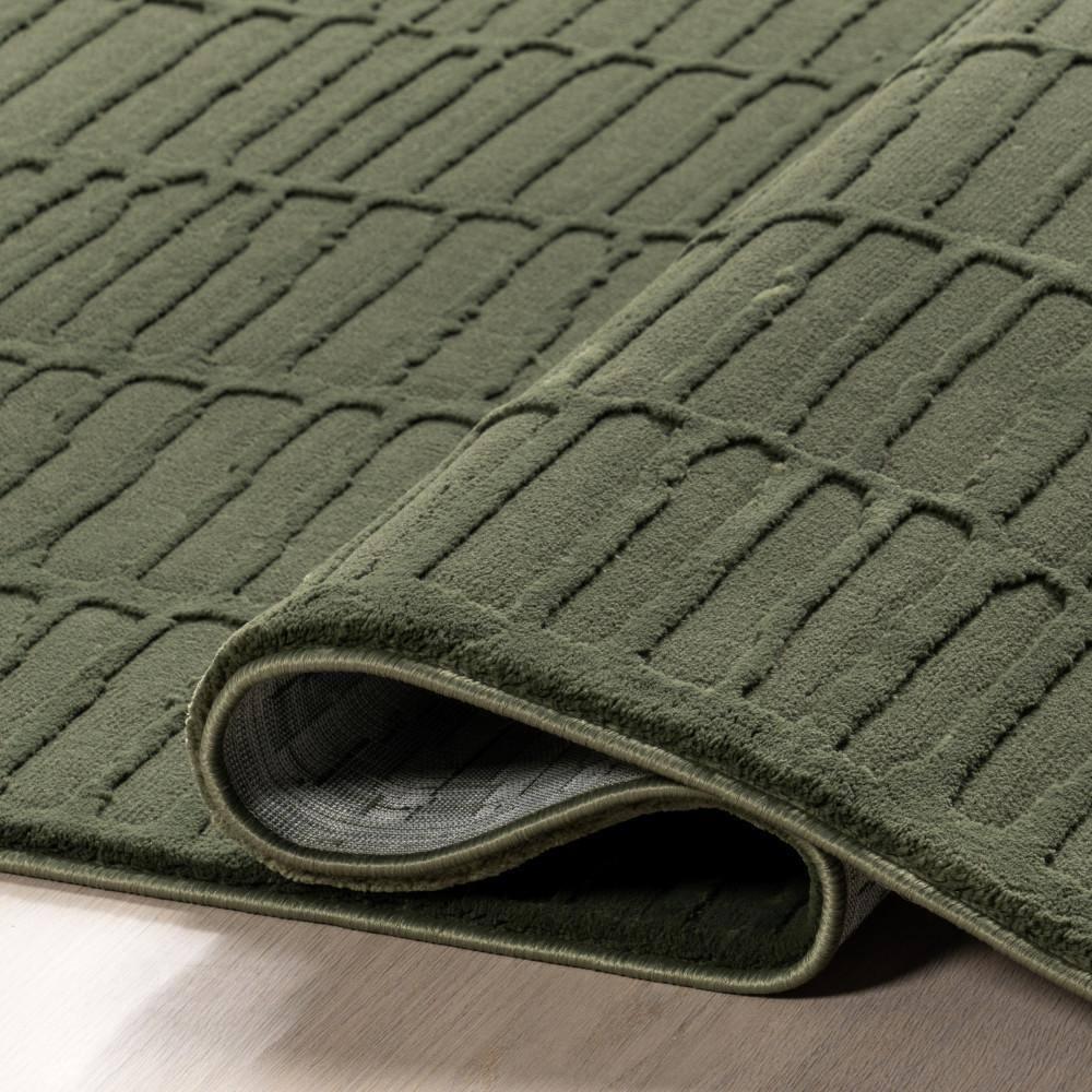 Nuloom Kailani Geometric Machine Washable Indoor Area Rug, 5' x 8', Green