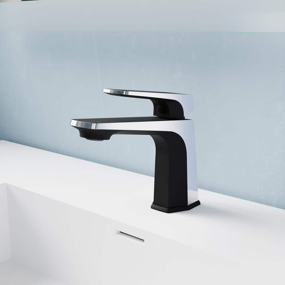Single-Hole Single-handle Bathroom Faucet with Drain Assembly