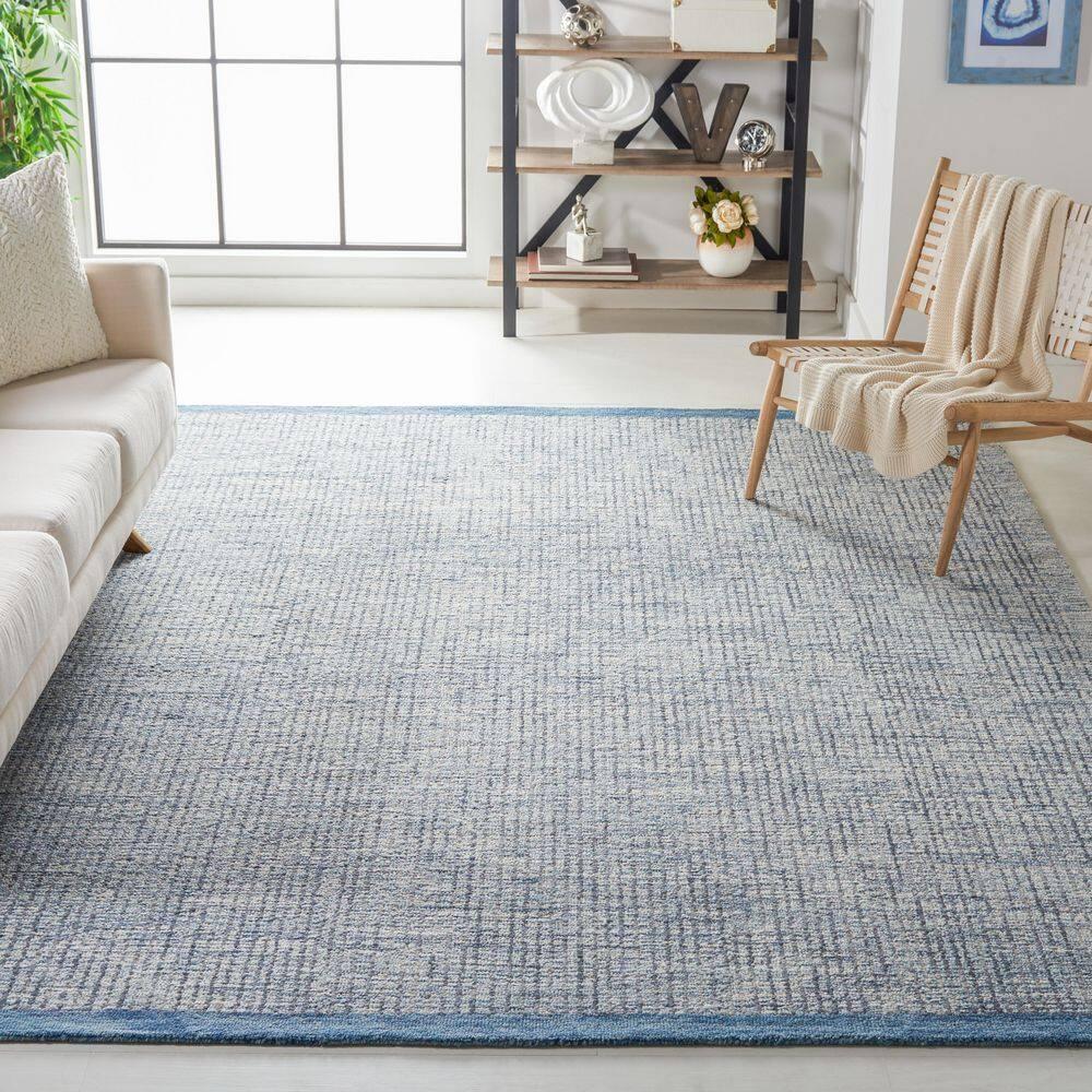 Metro MET151 Hand Tufted Indoor Area Rug - Ivory/Blue - 8'x10' - Safavieh