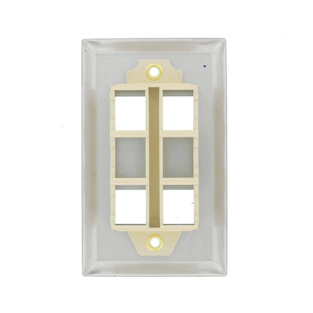 Stainless Steel 4-Port Keystone Mounting Plate