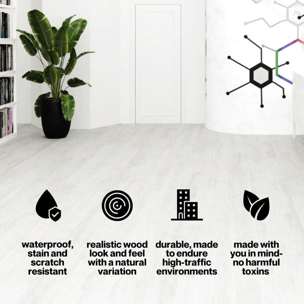 Lucida USA GlueCore Classic 22mil x 7.3" W x 48" L Glue Down Vinyl Tile Flooring