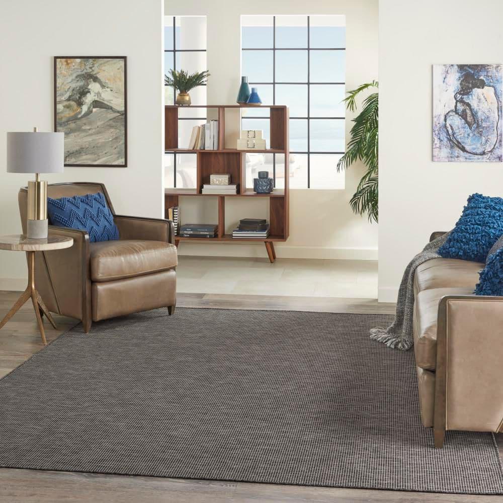 Nourison Positano POS01 Indoor/outdoor Area Rug - Charcoal 8' x 10'