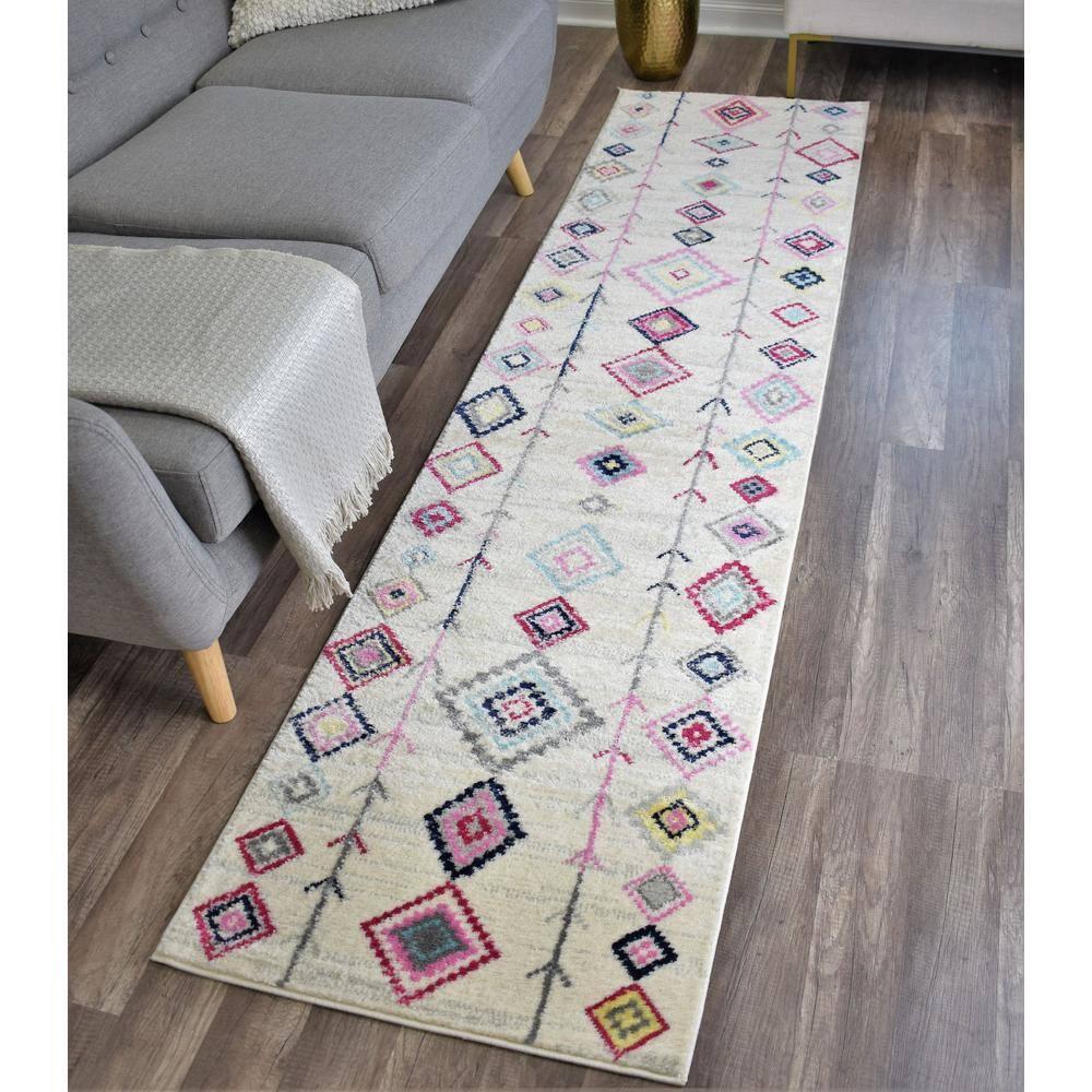 Rugs America Soleil BR15A Ivory Area Rug for Dining Room Rug Neutral Rug Living Room Rug Kitchen, 2'x4'