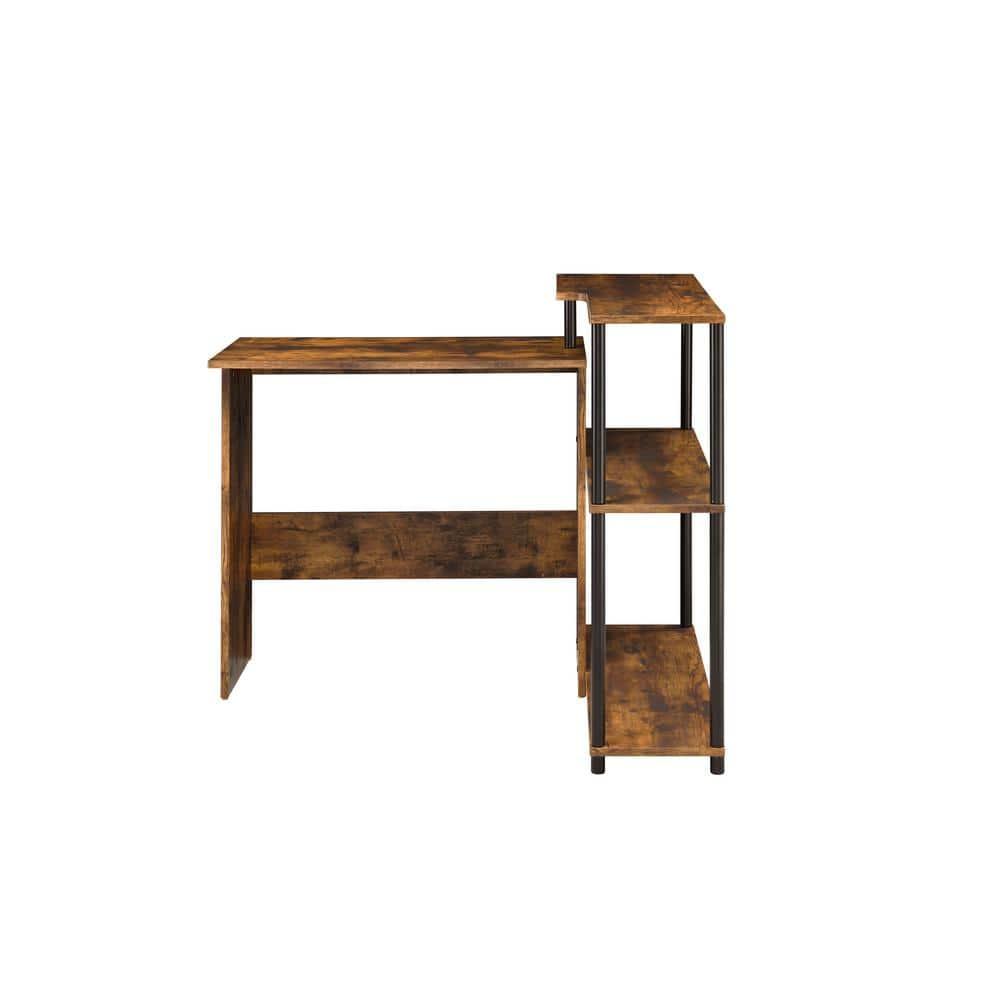 ACME Ievi Writing Desk in Weathered Oak and Black