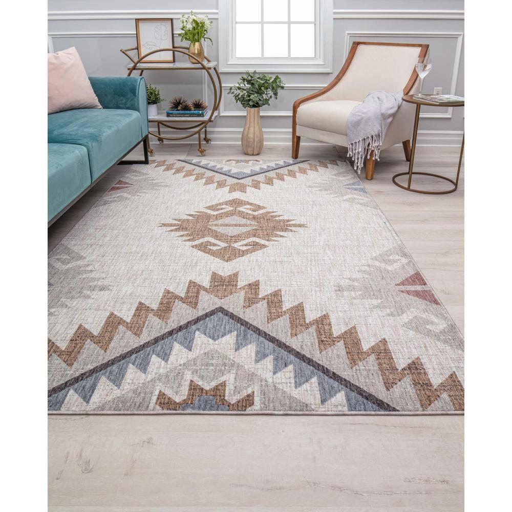 Mason Brooks Cressida CA80A Tapestry Beige Area Rug for Dining Room Rug Neutral Rug Living Room Rug Kitchen, 2'6" x 8'