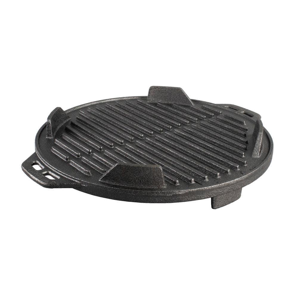 Lodge Cast Iron 12" Charcoal Camping Round Kickoff Grill