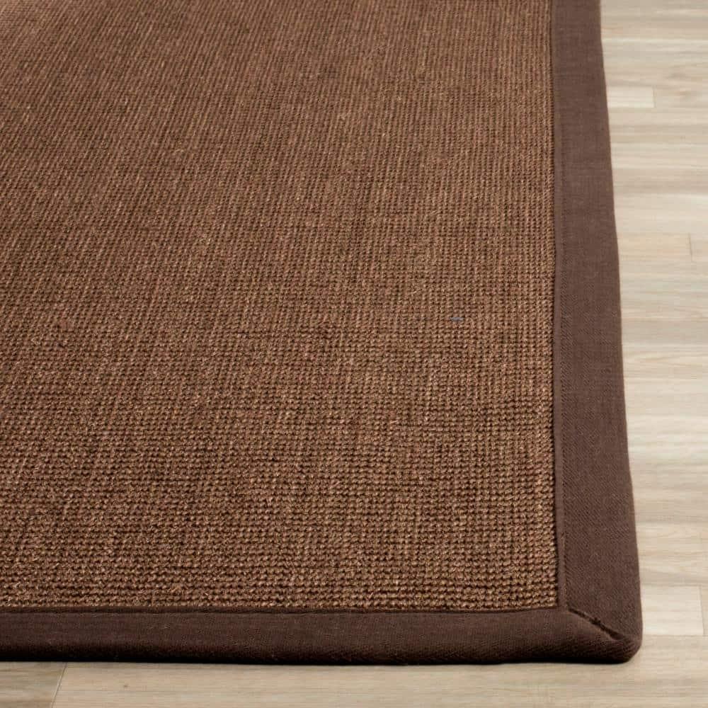Natural Fiber NF131 Power Loomed Indoor Area Rug - Brown/Brown - 4'x6' - Safavieh