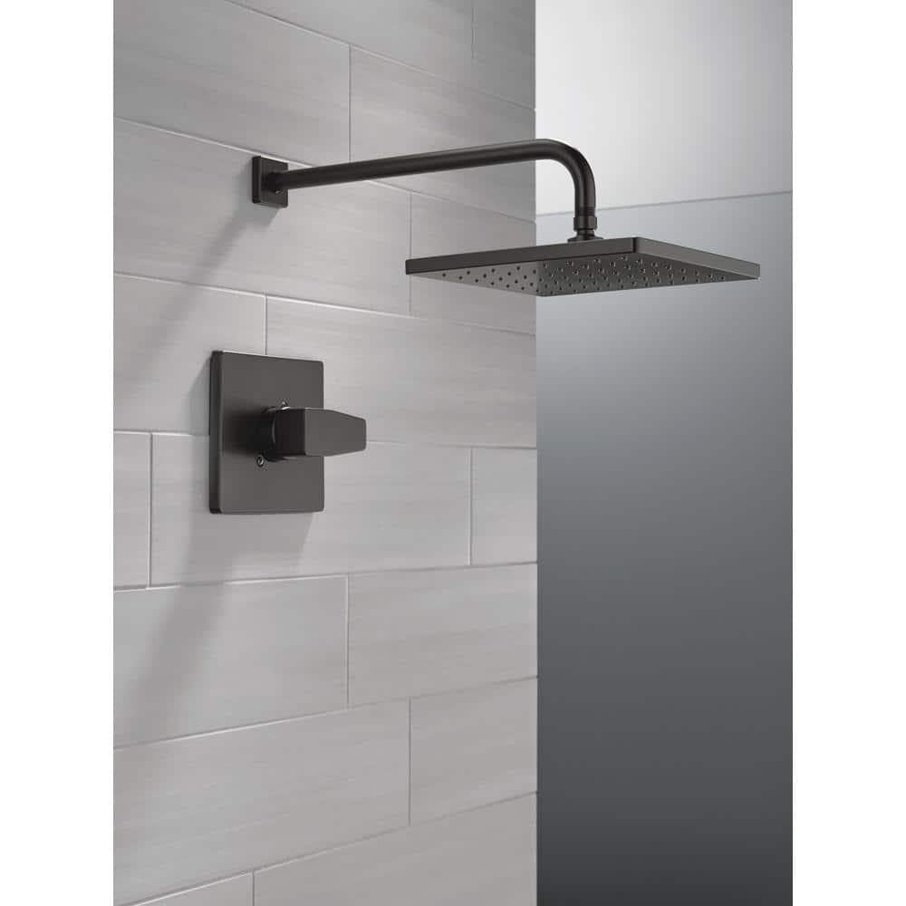 Modern Raincan Square Single-Function Shower Faucet Set, Valve Trim Kit, Rainfall Shower Head