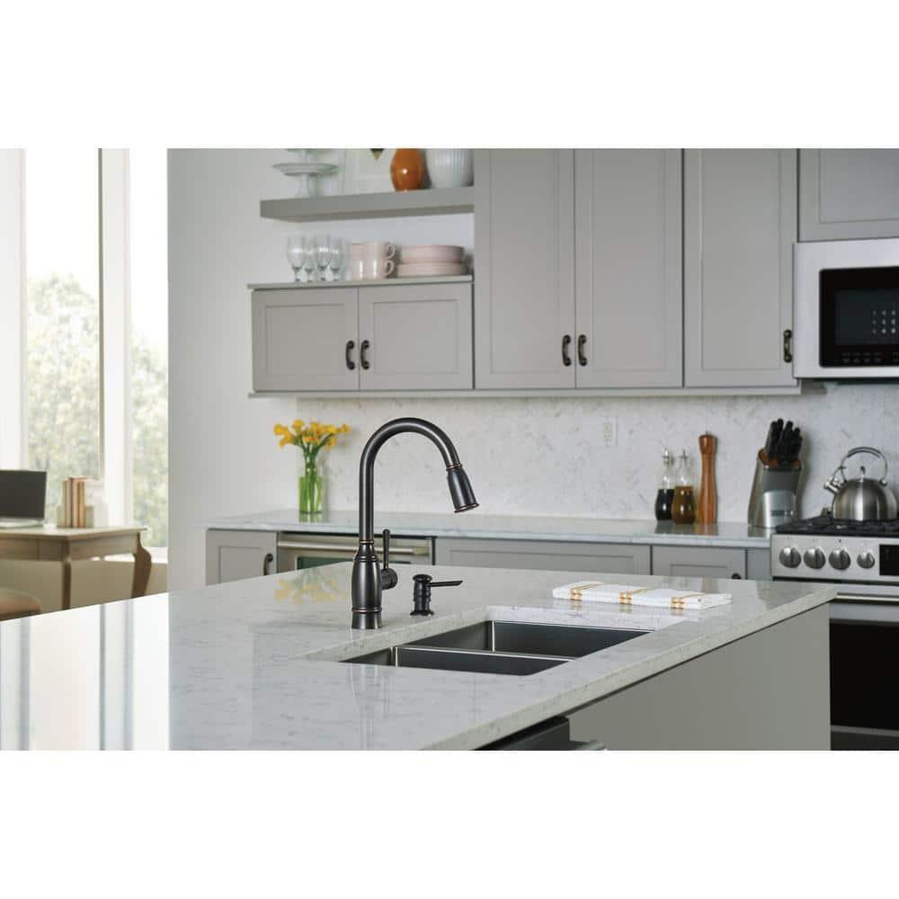 Moen 87791BRB Noell Pulldown Kitchen Faucet Mediterranean Bronze Finish