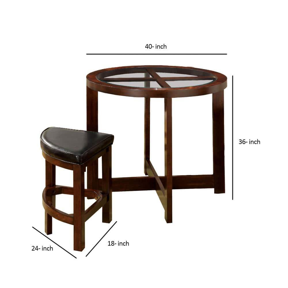 Crystal Cove I Quaint Virile 5 Piece Counter Height Table Set