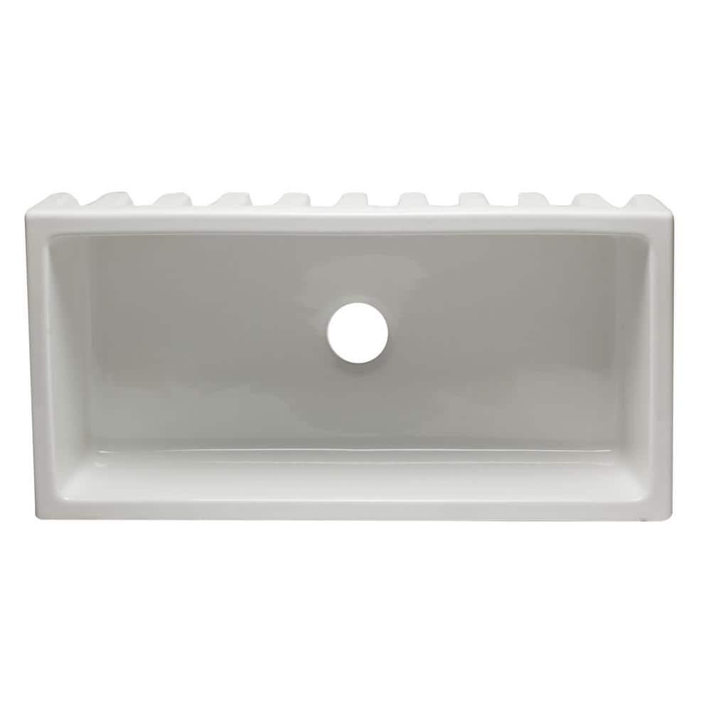 36'' L Farmhouse / Apron Single Bowl Fireclay Kitchen Sink