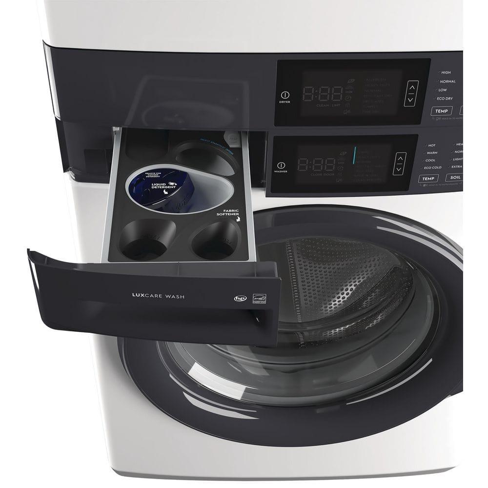 Electrolux Washer & Dryer Set with Stackable 4.4 Cubic Feet Front Load Washer and 8 Cubic Feet Dryer with Stacking Kit