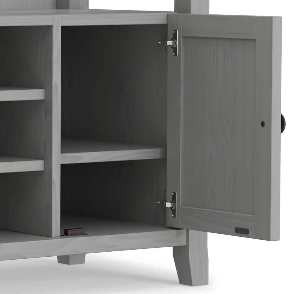 Simpli Home Amherst SOLID WOOD TV Media Stand  For TVs up to 60 inches
