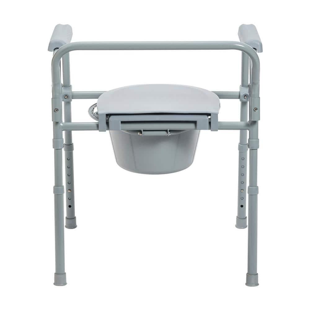 Drive Medical Steel Folding Bedside Commode