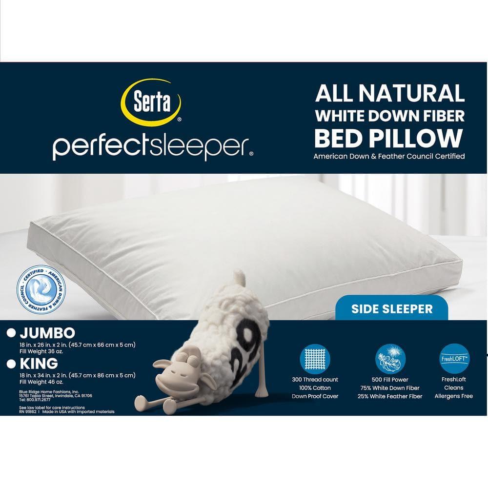 Serta Serta 300 Thread Medium Down Bed Pillow