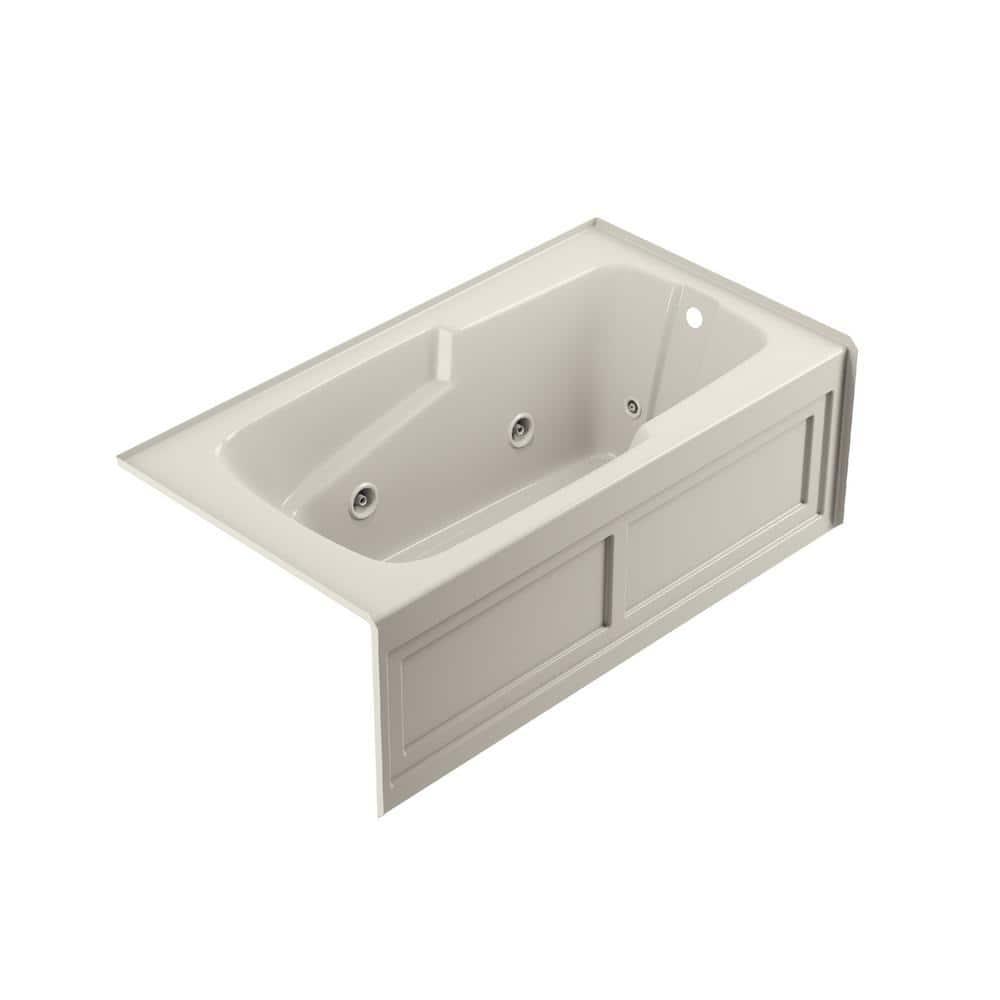 Cetra® 60" x 32" Alcove Whirlpool Acrylic Bathtub