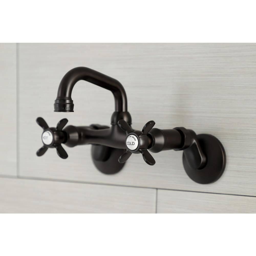 Kingston Brass Kingston Two-Handle 2-Hole Wall Mount Bar Faucet