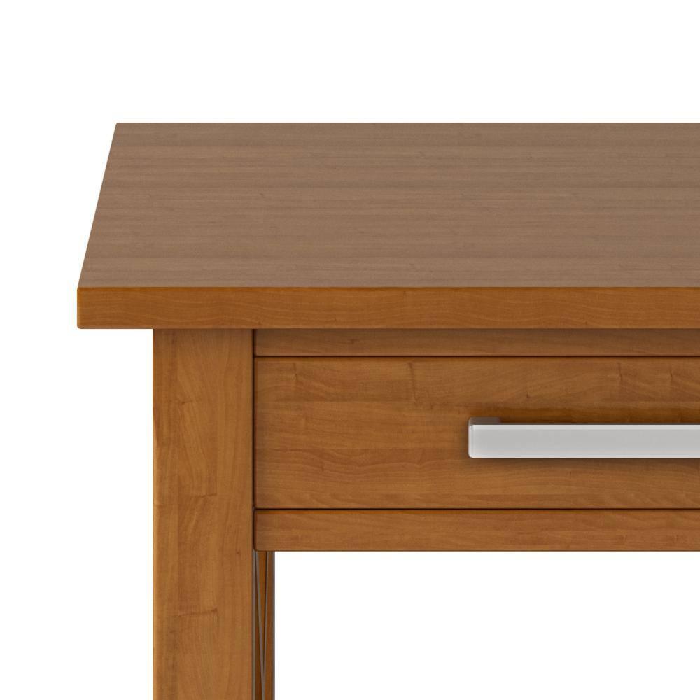 Simpli Home Kitchener 21"W Solid Mango Wood Square End Table with Storage Drawer