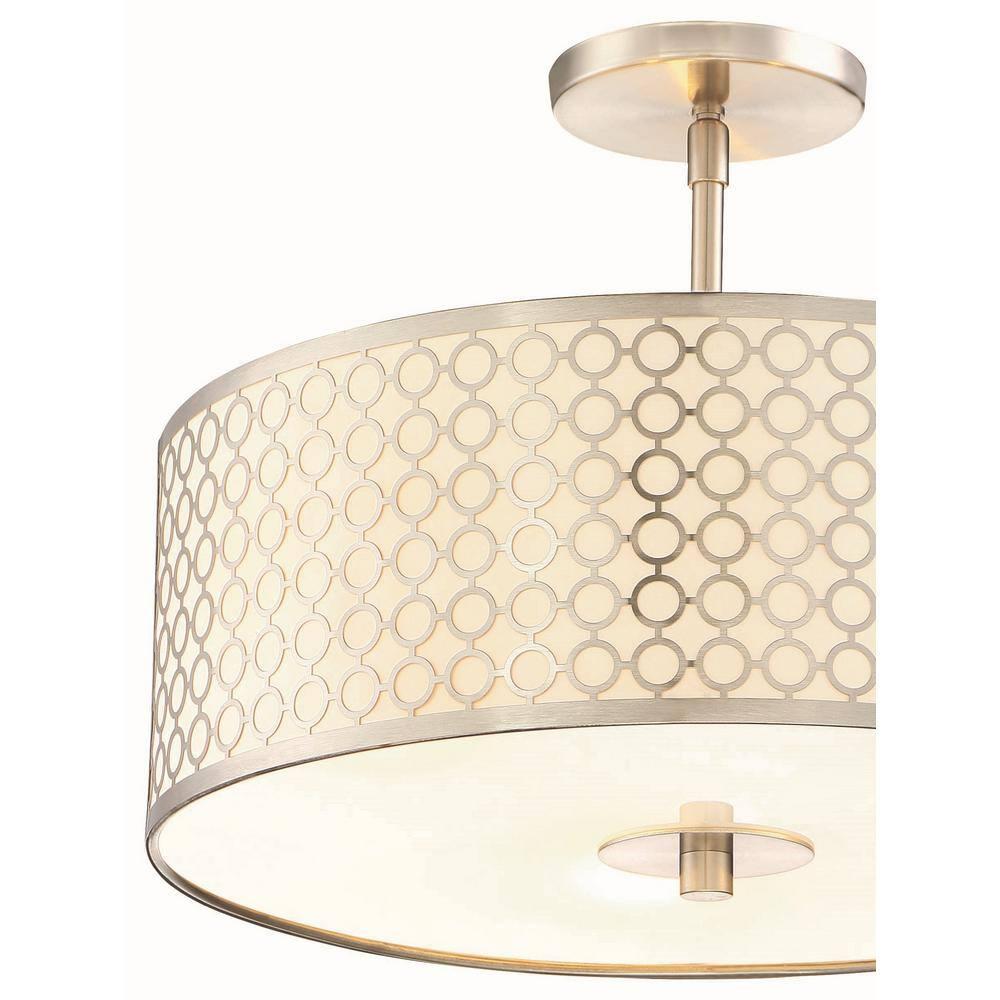 George Kovacs Lighting - Dots-Three Light Semi-Flush Mount in Contemporary