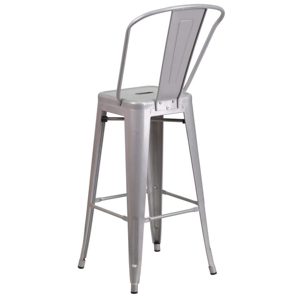 Flash Furniture Metal Outdoor Stool