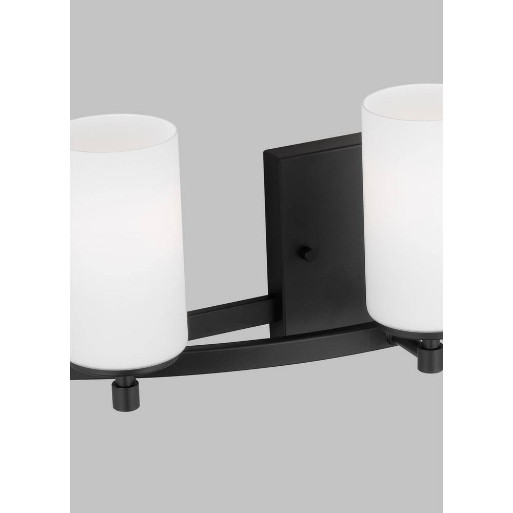 Generation Lighting Alturas 22-in 3 -Light Matte Black Modern/contemporary Vanity light