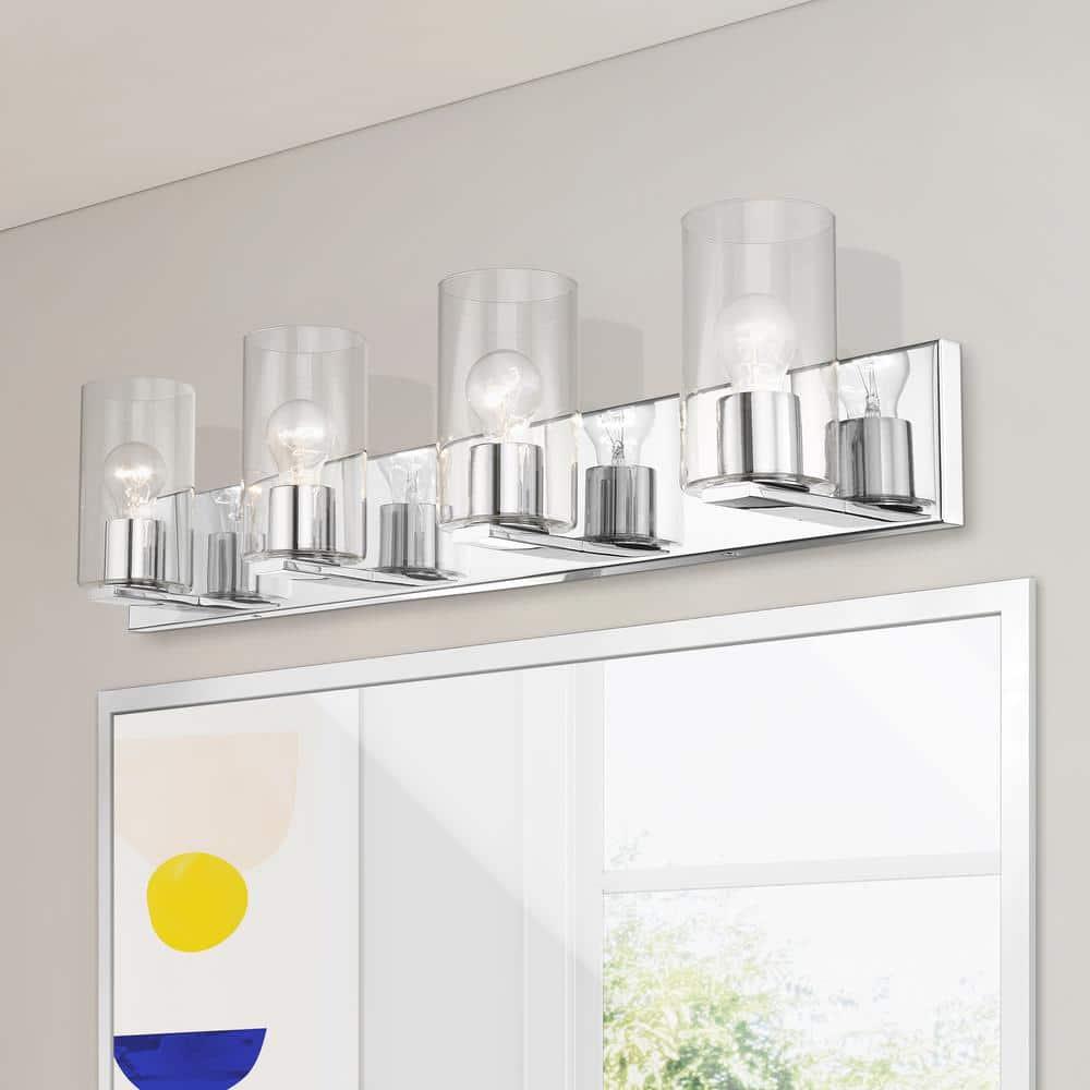 Livex Lighting Zurich 4 - Light Vanity in  Polished Chrome