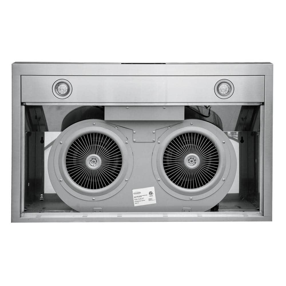 Cosmo 36 in. Haven Collection Ducted Under Cabinet Range Hood, Touch Controls, LED Lights, Permanent Filters, Stainless Steel