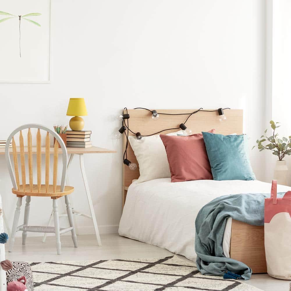 Simple Designs 8.66" Compact Ceramic Globe Table Lamp with Stylish Shade (Includes LED Light Bulb) Yellow