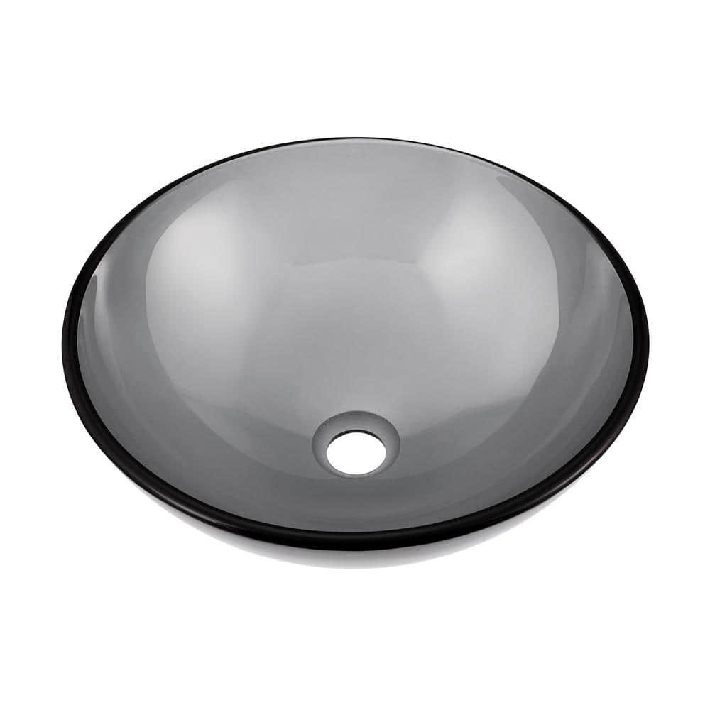 Cascade 16.5 Glass Vessel Sink with Faucet
